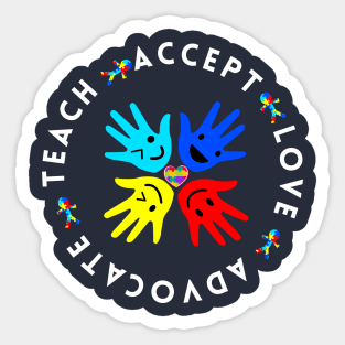 Autism Support Autism Teacher Sticker